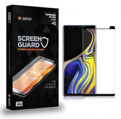 Dafoni Samsung Galaxy Note 9 Tempered Glass Premium Curve Siyah Cam Ekran Koruyucu - 1