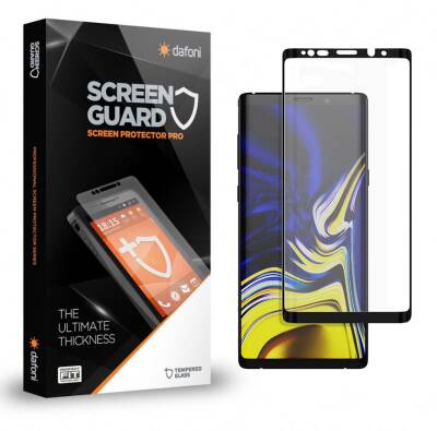 Dafoni Samsung Galaxy Note 9 Tempered Glass Premium Curve Siyah Cam Ekran Koruyucu - 1