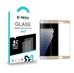 Dafoni Samsung Galaxy Note FE Tempered Glass Premium Gold Curve Cam Ekran Koruyucu - 1