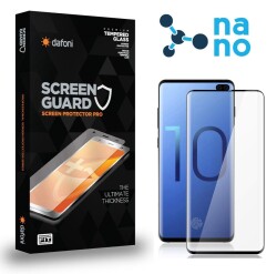 Dafoni Samsung Galaxy S10 Plus Curve Nano Premium Siyah Ekran Koruyucu - 1