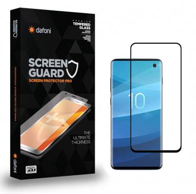 Dafoni Samsung Galaxy S10 Plus Tempered Glass Premium Şeffaf Curve Cam Ekran Koruyucu - 1