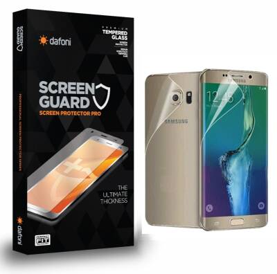 Dafoni Samsung Galaxy S7 edge Curve Darbe Emici Şeffaf Ön+Arka Ekran Koruyucu Film - 1