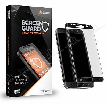 Dafoni Samsung Galaxy S7 Edge Tempered Glass Premium Curve Siyah Cam Ekran Koruyucu - 1