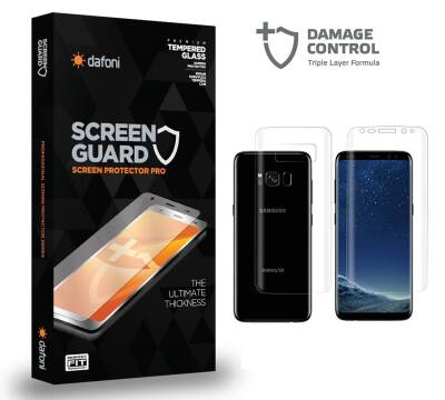 Dafoni Samsung Galaxy S8 Curve Darbe Emici Şeffaf Ön+Arka Ekran Koruyucu Film - 1