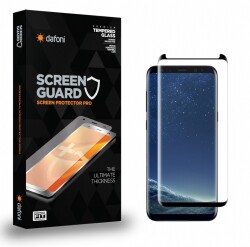 Dafoni Samsung Galaxy S8 Tempered Glass Premium Siyah Curve Cam Ekran Koruyucu - 1