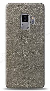 Dafoni Samsung Galaxy S9 Silver Parlak Simli Telefon Kaplama - 1