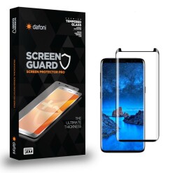 Dafoni Samsung Galaxy S9 Tempered Glass Premium Curve Siyah Cam Ekran Koruyucu - 1