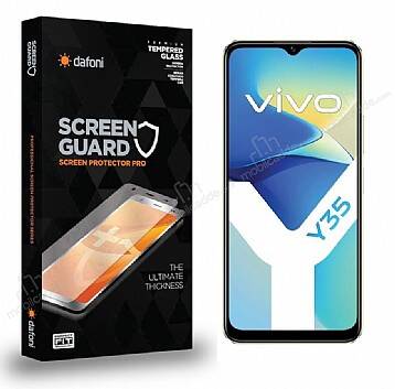 Dafoni Vivo Y35 Tempered Glass Premium Cam Ekran Koruyucu - 1