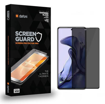 Dafoni Xiaomi 11T Full Privacy Tempered Glass Premium Cam Ekran Koruyucu - 1