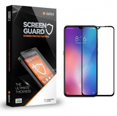 Dafoni Xiaomi Mi 8 Tempered Glass Premium Full Siyah Cam Ekran Koruyucu - 1