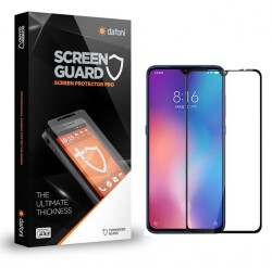 Dafoni Xiaomi Mi 9 Lite Tempered Glass Premium Full Siyah Cam Ekran Koruyucu - 1