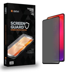 Dafoni Xiaomi Mi 9T Privacy Tempered Glass Premium Cam Ekran Koruyucu - 1