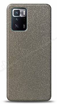 Dafoni Xiaomi Poco X3 GT Silver Parlak Simli Telefon Kaplama - 1