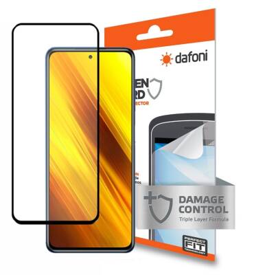 Dafoni Xiaomi Poco X3 Mat Darbe Emici Full Ekran Koruyucu Film - 1