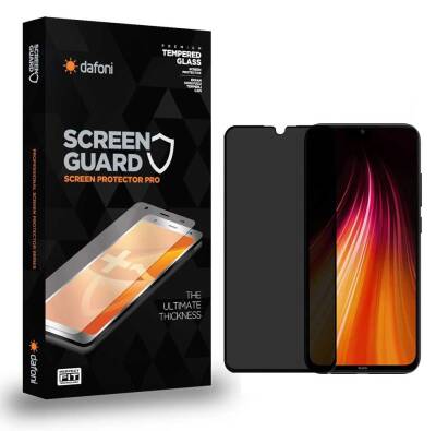 Dafoni Xiaomi Redmi 8 Full Privacy Tempered Glass Premium Cam Ekran Koruyucu - 1