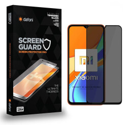 Dafoni Xiaomi Redmi 9C Full Privacy Tempered Glass Premium Cam Ekran Koruyucu - 1