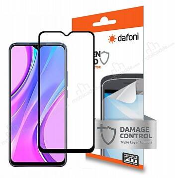 Dafoni Xiaomi Redmi 9C Mat Darbe Emici Full Ekran Koruyucu Film - 1