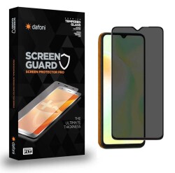 Dafoni Xiaomi Redmi 9T Full Privacy Tempered Glass Premium Cam Ekran Koruyucu - 1