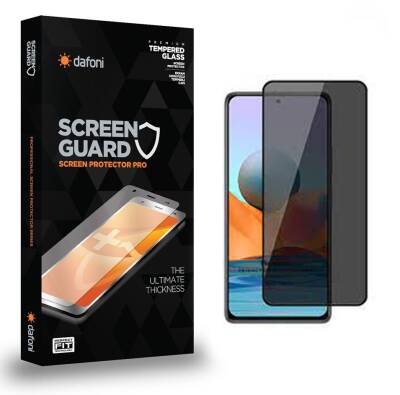 Dafoni Xiaomi Redmi Note 10 5G Full Privacy Tempered Glass Premium Cam Ekran Koruyucu - 1