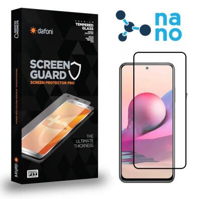 Dafoni Xiaomi Redmi Note 10 Full Nano Premium Siyah Ekran Koruyucu - 1