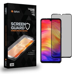 Dafoni Xiaomi Redmi Note 7 Full Privacy Tempered Glass Premium Cam Ekran Koruyucu - 1