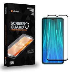 Dafoni Xiaomi Redmi Note 8 Pro Tempered Glass Premium Siyah Full Cam Ekran Koruyucu - 1