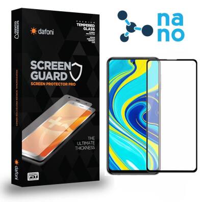 Dafoni Xiaomi Redmi Note 9 Full Mat Nano Premium Siyah Ekran Koruyucu - 1