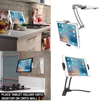 Eiroo 2 in 1 Metal Tablet Standı - 5