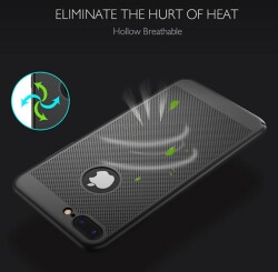 Eiroo Air To Dot iPhone 7 Plus Delikli Siyah Rubber Kılıf - 7