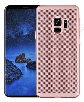 Eiroo Air To Dot Samsung Galaxy S9 Delikli Rose Gold Rubber Kılıf - 1