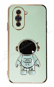 Eiroo Astronot Huawei nova 10 Pro Standlı Yeşil Silikon Kılıf - 1