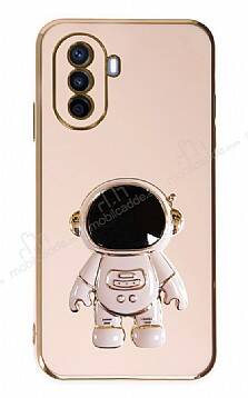 Eiroo Astronot Huawei Nova Y70 Standlı Pembe Silikon Kılıf - 1