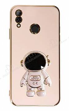 Eiroo Astronot Huawei P Smart 2019 Standlı Pembe Silikon Kılıf - 1