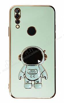 Eiroo Astronot Huawei Y9 Prime 2019 Standlı Yeşil Silikon Kılıf - 1