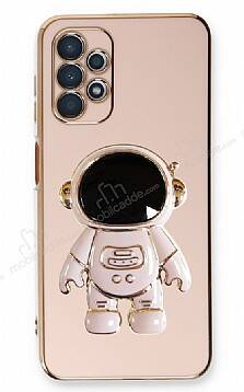 Eiroo Astronot Samsung Galaxy A13 Standlı Pembe Silikon Kılıf - 1