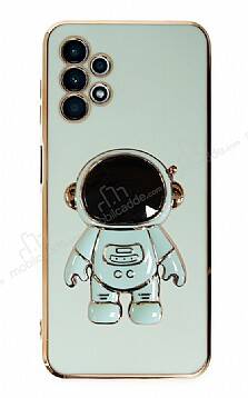 Eiroo Astronot Samsung Galaxy A13 Standlı Yeşil Silikon Kılıf - 1