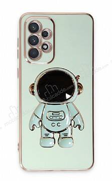 Eiroo Astronot Samsung Galaxy A33 5G Standlı Yeşil Silikon Kılıf - 1