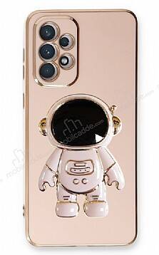 Eiroo Astronot Samsung Galaxy A53 5G Standlı Pembe Silikon Kılıf - 1