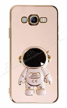 Eiroo Astronot Samsung Galaxy J7-J7 Core Standlı Pembe Silikon Kılıf - 1