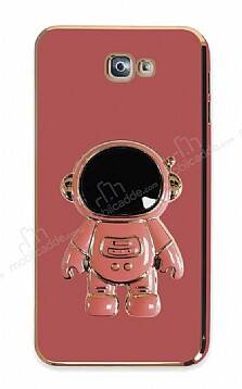 Eiroo Astronot Samsung Galaxy J7 Prime/J7 Prime 2 Standlı Kırmızı Silikon Kılıf - 1