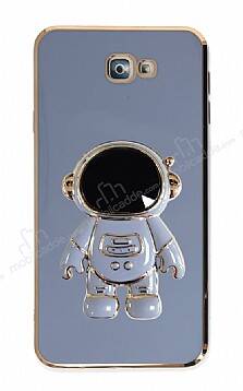 Eiroo Astronot Samsung Galaxy J7 Prime/J7 Prime 2 Standlı Mavi Silikon Kılıf - 1