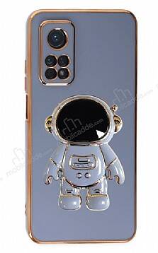 Eiroo Astronot Xiaomi Mi 10T Pro Standlı Mavi Silikon Kılıf - 1