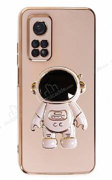 Eiroo Astronot Xiaomi Mi 10T Standlı Pembe Silikon Kılıf - 1