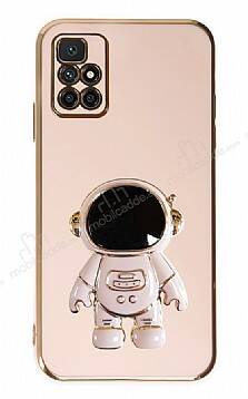 Eiroo Astronot Xiaomi Redmi 10 2022 Standlı Pembe Silikon Kılıf - 1