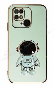 Eiroo Astronot Xiaomi Redmi 10C Standlı Yeşil Silikon Kılıf - 1