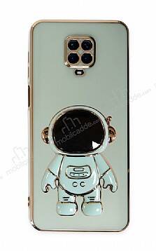 Eiroo Astronot Xiaomi Redmi Note 9 Pro Max Standlı Yeşil Silikon Kılıf - 1