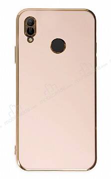 Eiroo Borderline Huawei Y6 2019 Kamera Korumalı Pembe Silikon Kılıf - 1