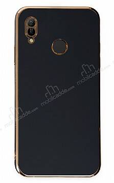 Eiroo Borderline Huawei Y6 2019 Kamera Korumalı Siyah Silikon Kılıf - 1