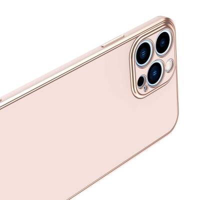 Eiroo Borderline iPhone 12 Pro Kamera Korumalı Beyaz Silikon Kılıf - 3