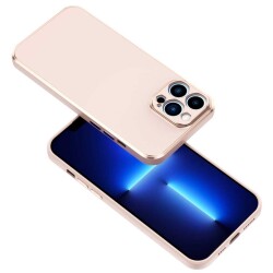 Eiroo Borderline iPhone 12 Pro Kamera Korumalı Mavi Silikon Kılıf - 4